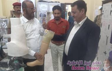 مدير عام المنصورة يعلن عن إعتماد " 20 " مليون ريال لدعم مركز الأطراف والعلاج الطبيعي بعدن*