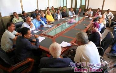 اجتماع بين مكتب الشباب والرياضة ورؤساء فروع الاتحادات الرياضية والأندية يقر تدشين النشاط الرياضي في تعز 