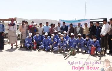 بتمويل الصندوق الاجتماعي.  الدكتور لمروق يدشن حملة للرش ويختتم دورة صحية بشبوة. 