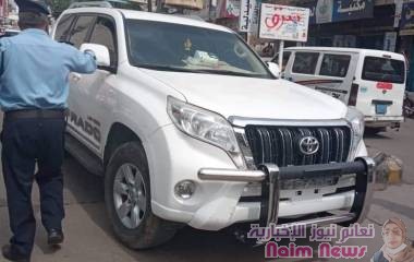 حملة ميدانية لضبط باصات وسيارات الأجرة والسيارات الغير مرقمة 