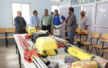 هشله يدشن الامتحانات بالمعهد التقني بشبوة.