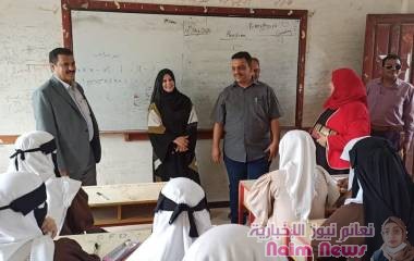 خلال تدشينه العام الدراسي الجديد بمدارس المديرية.. *مدير عام المنصورة يشيد بمستوى إقبال الطلاب في أول أيام الدراسة*