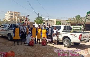 تدشين حملة رش لمكافحة الجراد الصحرواي بشبوة .
