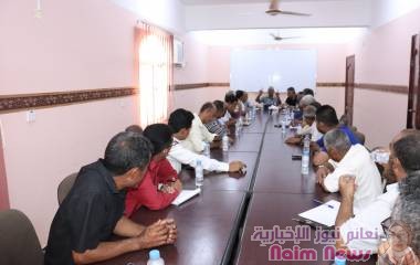 الجاوي يترأس اجتماع رؤساء الاحياء ومسؤولين السلم الأهلي باللجان المجتمعية 