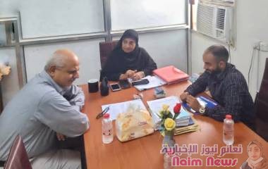 مدير صيرة يناقش اللمسات النهائية لإستكمال مشروع مدرسة الطويلة