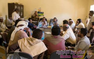 مناقشة نتائج زيارات وفد البرنامج السعودي لمديريتي عسيلان وعين بشبوة