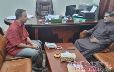 المحافظ البحسني  يناقش مع وكيل أول الوزارة مدير تربية حضرموت  سير العملية التربوية والتعليمية بالمحافظة .