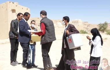 خلال 4 ايام ارتفاع نسبة التحصين بشبوة الى 82% .