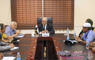 الشرجبي يناقش مع ال UNDP مشروع محطة تحلية بالطاقة الشمسية في سيئون"