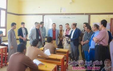 المحافظ بن الوزير يدشن امتحانات الثانوية العامة بقسميها العلمي والأدبي في شبوة