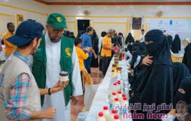 مركز الملك سلمان للإغاثة يدشن المعرض التسويقي لمنتجات الأسر في محافظتي حضرموت ولحج  