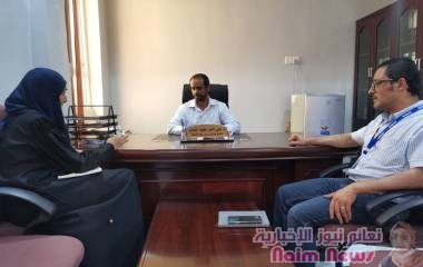 الدكتور الذيب يرحب بالتوجهات المستقبلة لعمل الاغاثة الدولية بالمحافظة .