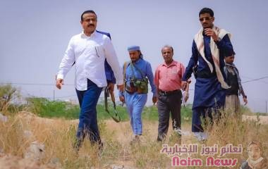 المحافظ بن الوزير يدشن شق شارع الحزم في مدينة عتق بشبوة