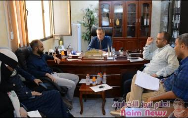 محمد حمود وبن جرادي يطلعان على مستوى انجاز مشروع مبنى الصحة المهنية بالشؤون الاجتماعية بعدن