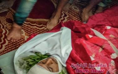 في موكب جنائزي مهيب حشود رسمية وشعبية تشيع الشهيد توهيب القدسي أحد أفراد الحملة الأمنية