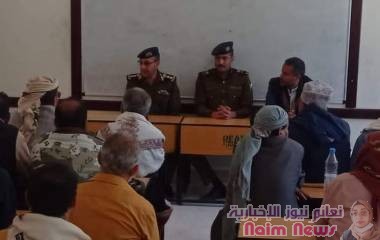 شرطة تعز تلتقي بعقال الحارات في نطاق قسم شرطة صينة*  