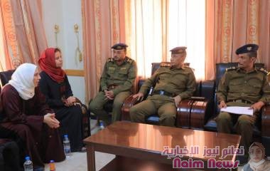 مدير عام الشرطة يناقش مع مسؤولة البرامج في منتدى التنمية السياسية سبل دعم مصلحة الدفاع المدني وتعزيز أدائها*