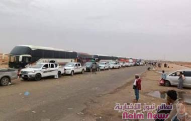 ازدحام المسافرين في منفذ الوديعه
