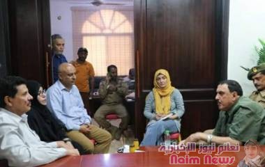 اللجنة الوطنية للتحقيق في ادعاءات انتهاكات حقوق الانسان تجتمع بمدير شرطة عدن اللواء مطهر الشعيبي لمناقشة عديد الوقائع ودعاوى الانتهاكات التي تقوم اللجنة بالتحقيق بشأنها