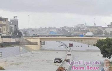 ليبيا.. طرابلس تغرق بعد أمطار غزيرة (