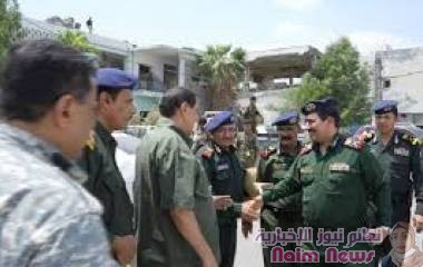 وزير الداخلية يتفقد سير العمل في ادارة شرطة عدن 