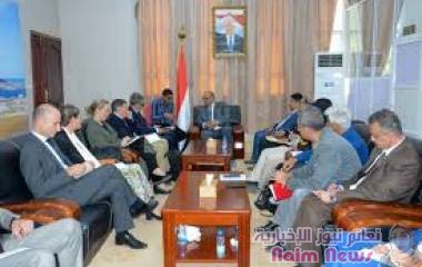 وزير التخطيط يبحث مع سفراء الاتحاد الأوروبي جهود إيجاد حلول عاجلة للأزمة الإنسانية في اليمن