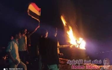 تعز| إيقاد شعلة ‎ثورة 26 سبتمبر المجيدة في منطقة الأشروح بالريف الغربي