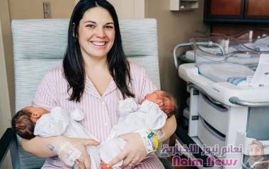 حالة نادرة، أم أمريكية برحم مزدوج تلد طفلتين خلال يومين