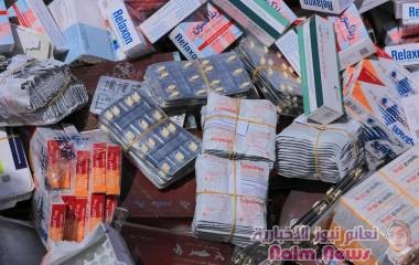 اتلاف 2 طن من الأدوية المهربة 