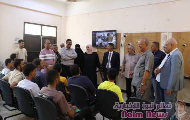 زيارة تفقدية للاطلاع على البرامج التدريبية الممولة من صندوق تنمية المهارات في المعهد التقني الصناعي بالمعلا