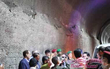 معالي وزير الأشغال يعلن ترتيبات إصلاح أنفاق المهرة المتضررة لضمان سلامة الخط الدولي