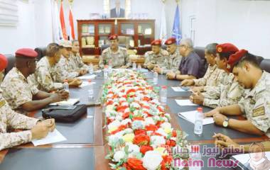 اجتماع برئاسة نائب رئيس هيئة الأركان العامة اللواء الركن أحمد البصر سالم لمناقشة خطة التدريب لعام 2025م