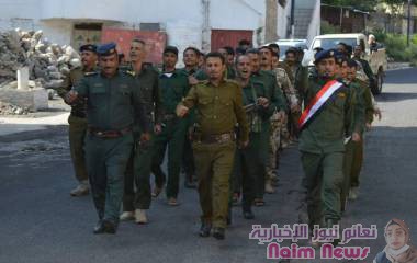 شرطة مديرية صبر الموادم تنفذ طابوراً صباحياً احتفاءً بالذكرى ال62 لثورة ال26 من سبتمبر المجيدة.   