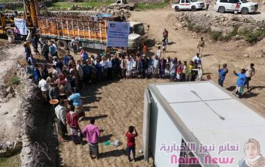 مؤسسة الجبل التنموية تضع حجر الأساس لمشروع مياه مناطق الجبل بردفان لحج.