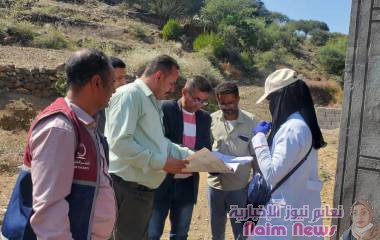 مدير عام مقبنة يتفقد حملة التحصين ضد الكوليرا ويشارك في جهود التطعيم