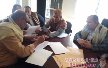 فتح مظاريف مشروع هنجر لفرع الأحوال المدنية بمديرية التعزية 