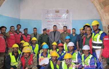 اختتام دورة تدريبية لتعزيز معايير الأمن والسلامة لعمال محطات الغاز في الشمايتين. 