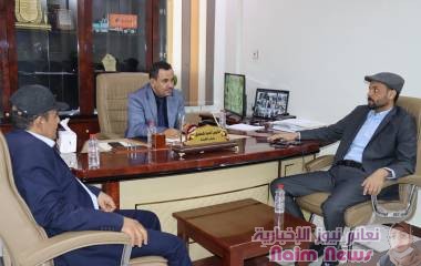 رئيس هيئة النقل البري يلتقي مدير عام ميناء الوديعة ويناقش معه عددًا من المواضيع التطويرية